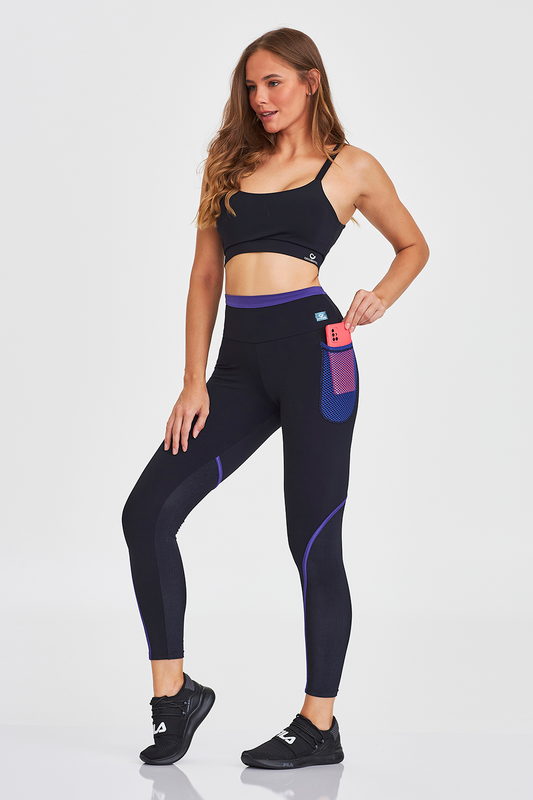Legging Nakay Mesh Pocket - Black