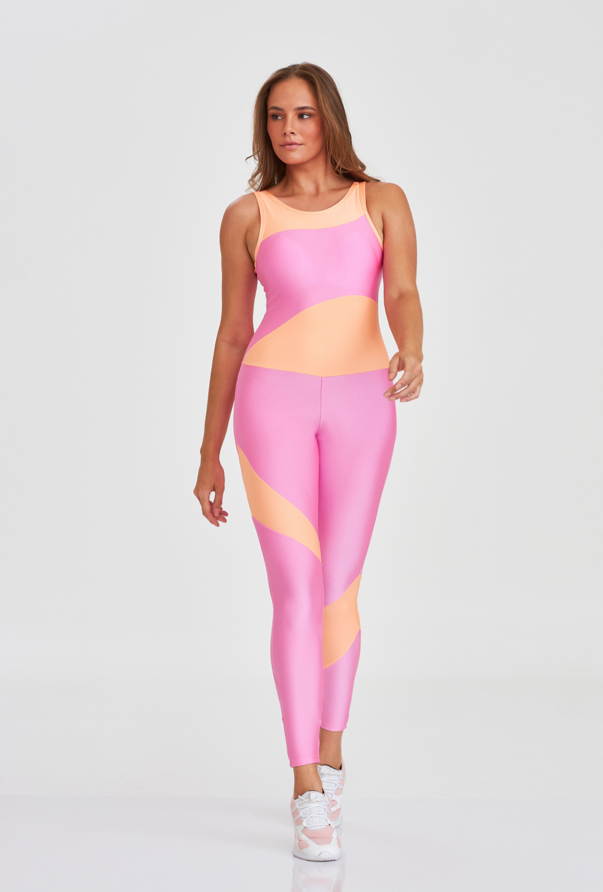Jumpsuit Atlanta Asymmetric - Pink Glossy
