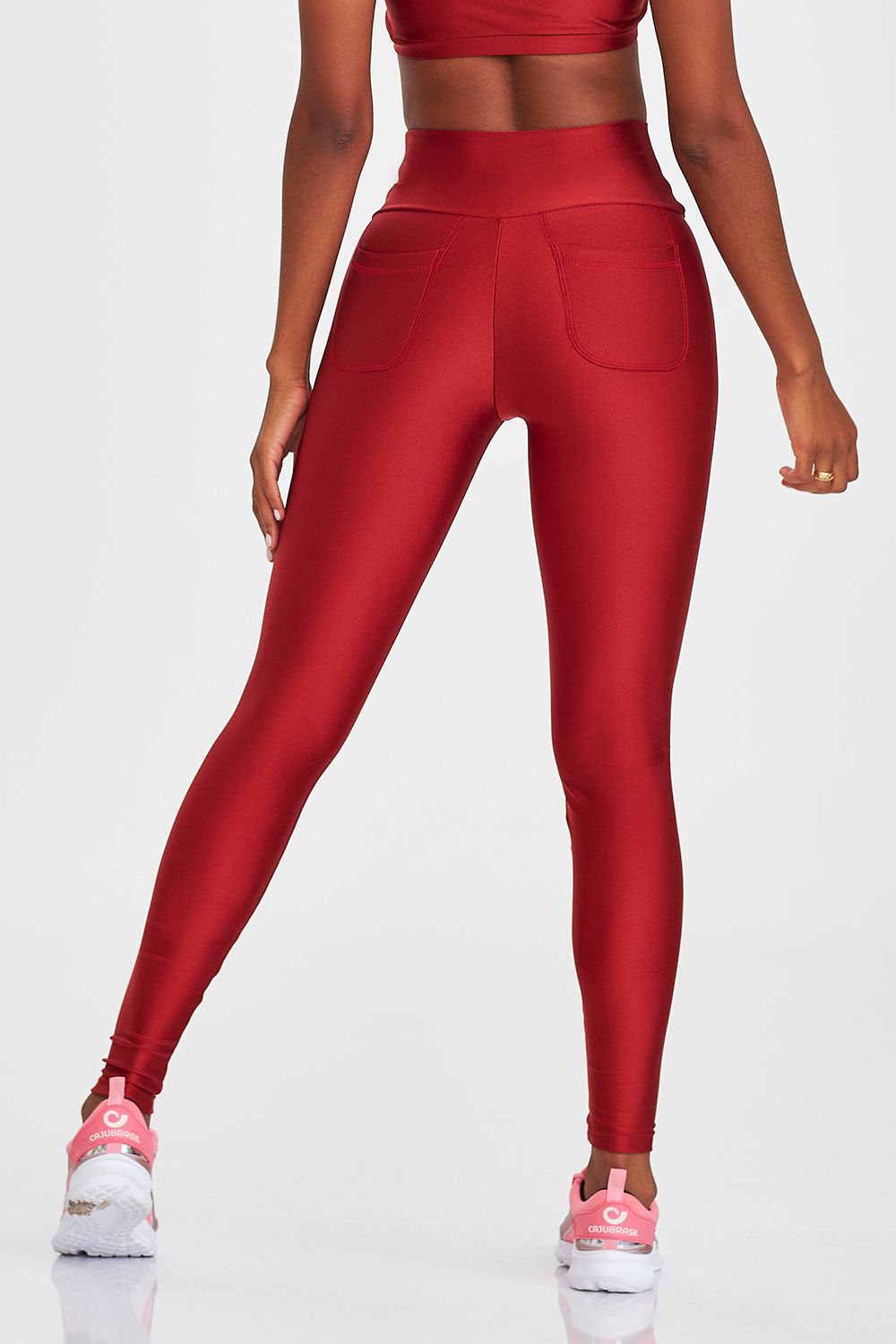 Legging With Zipper Classic - Red Liquor