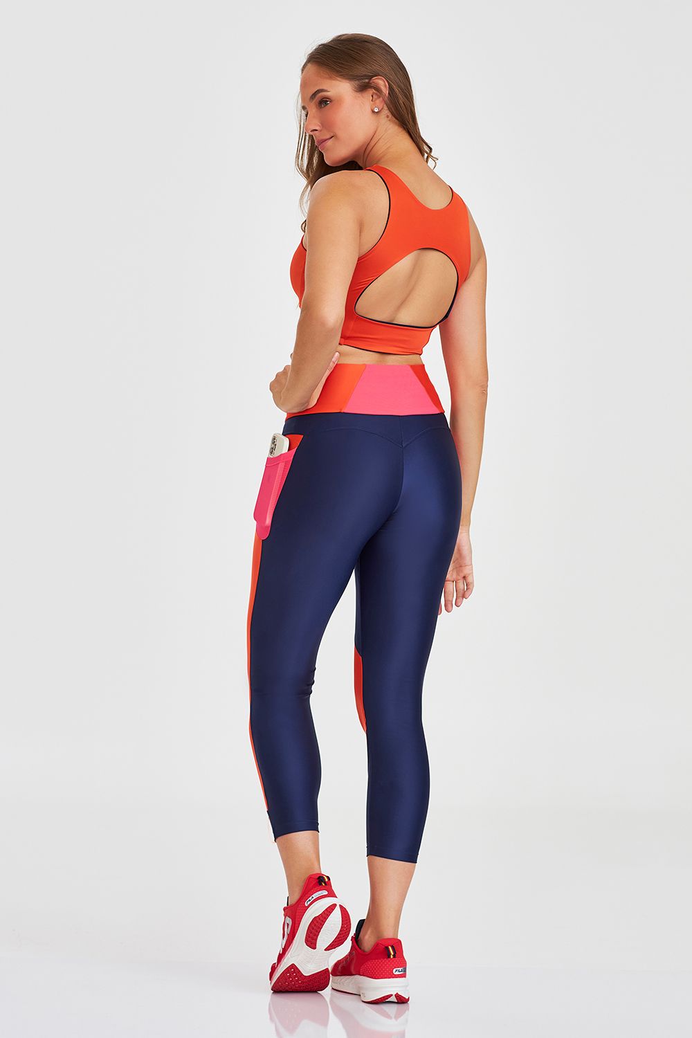 Legging Colorful With Pockets - Navy Blue