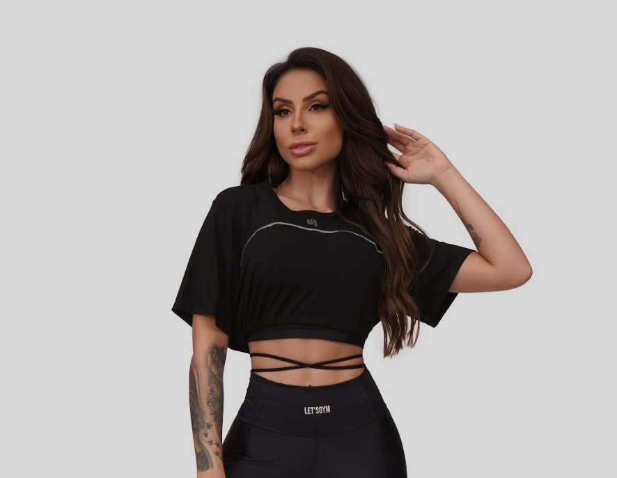 Let's Gym™ Poison Cropped - Black