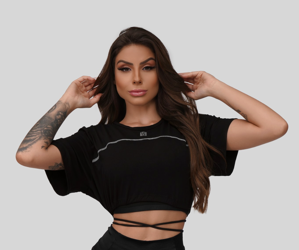 Let's Gym™ Poison Cropped - Black