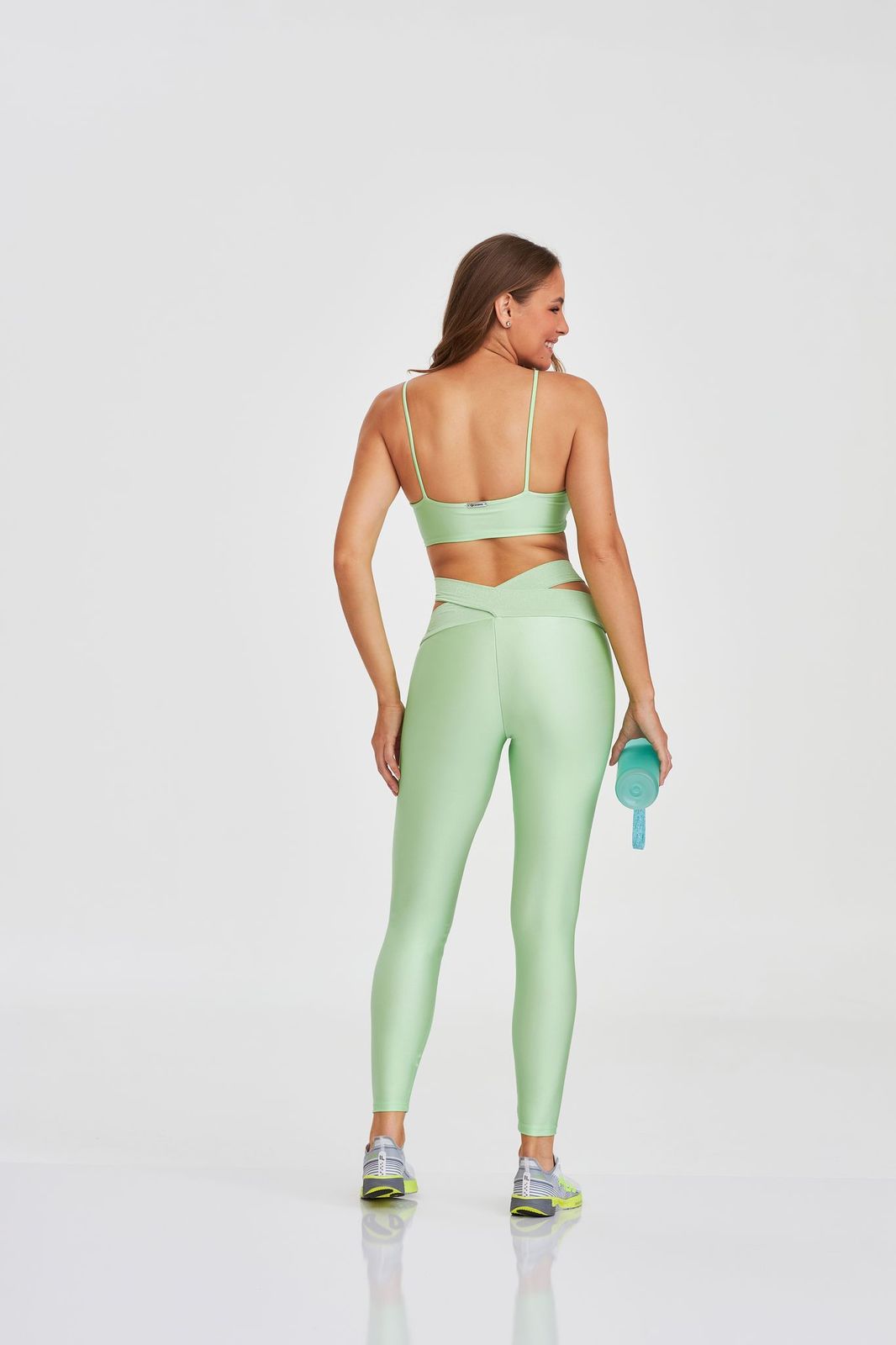 Legging Atlanta Crossed Waist - Green Mint