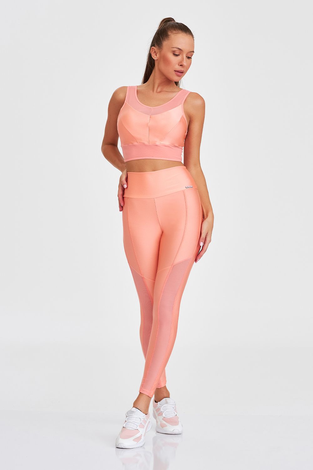 Legging Atlanta With Transparency - Rosa Coralina