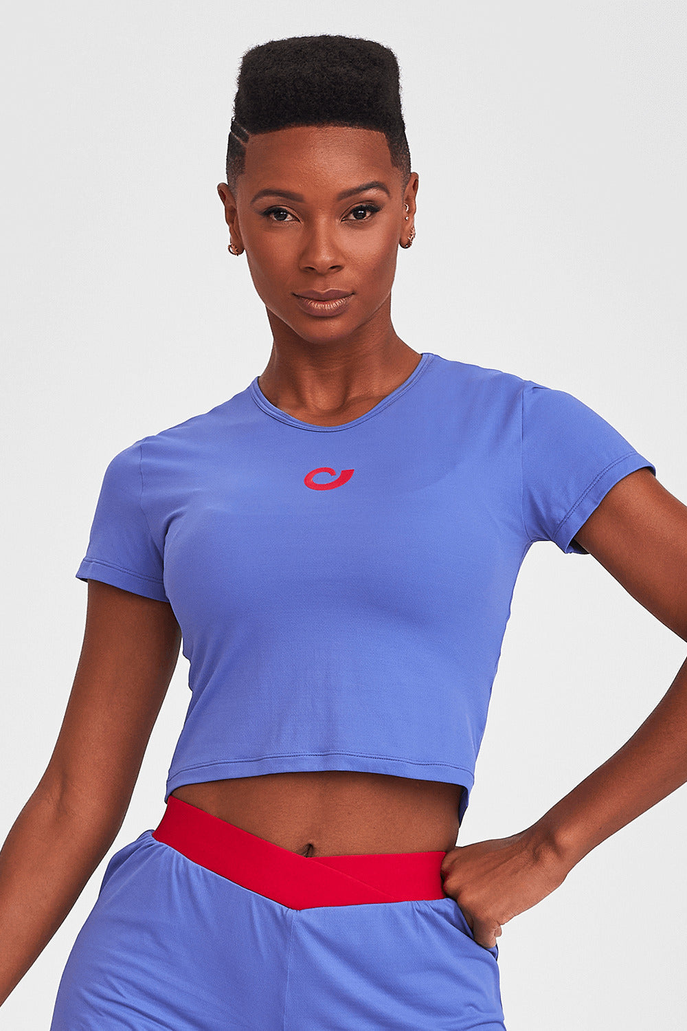 Cropped Sport Solid - Blue Peri