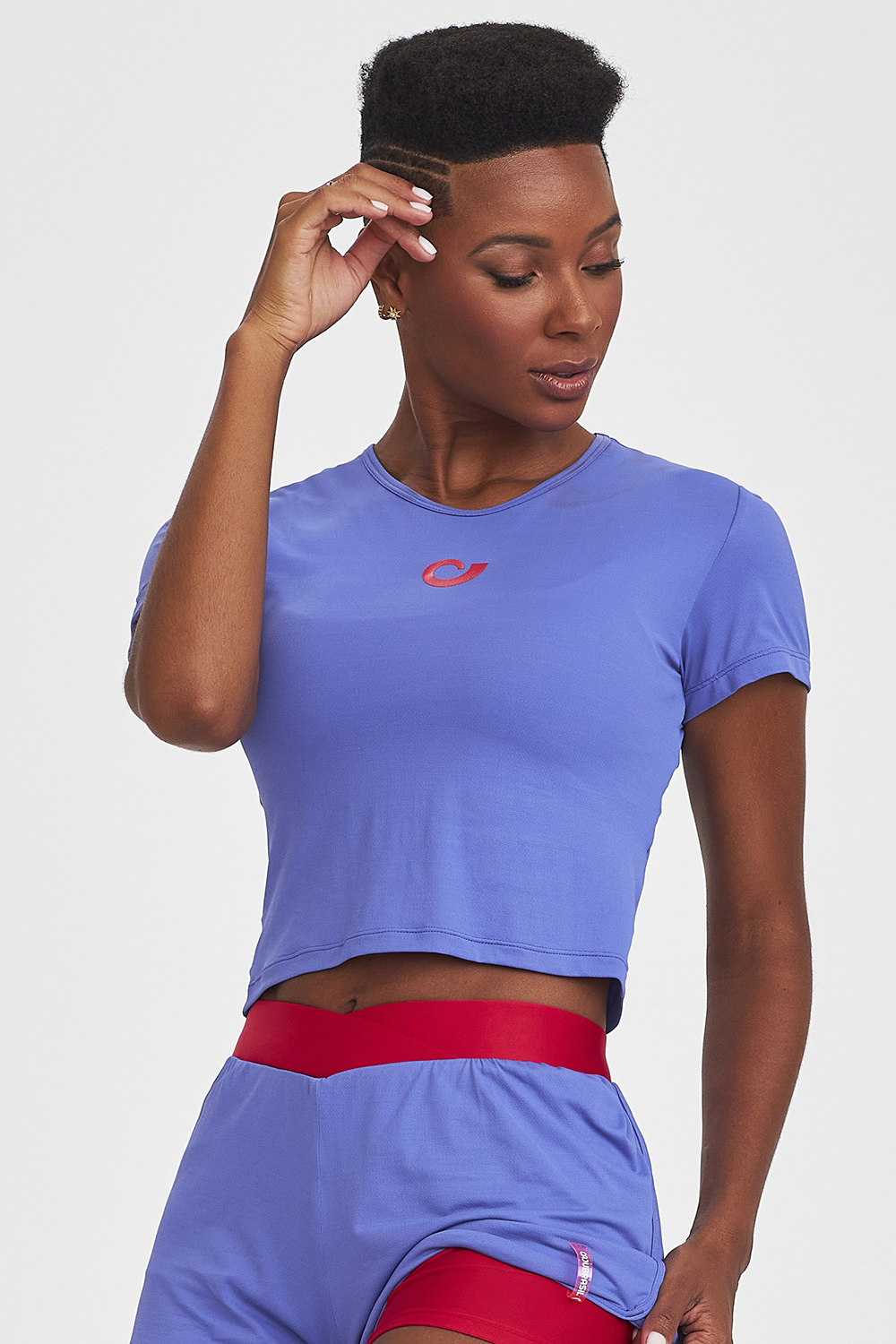 Cropped Sport Solid - Blue Peri alternate product view