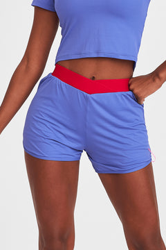 Short Sportive Elastic Waist - Blue Peri product view