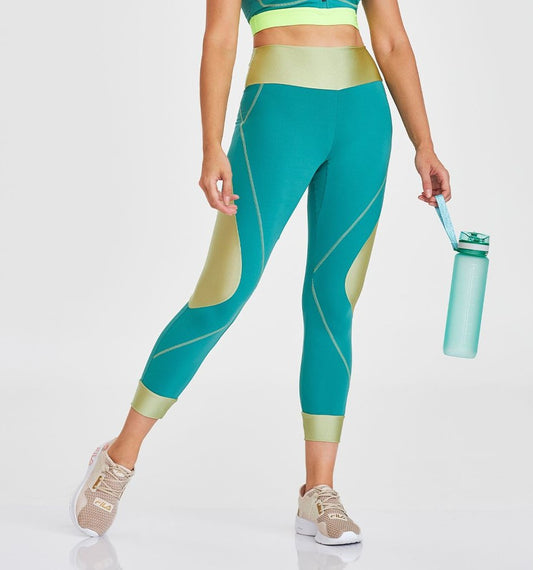 Legging NZ Cutout With Crossed - Green Sage