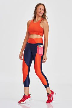 Legging Colorful With Pockets - Navy Blue alternate view