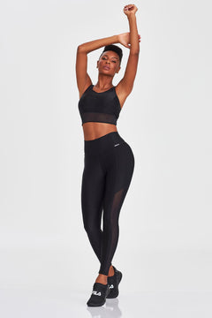 Top Cropped Atlanta With Transparency - Black additional view