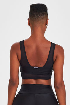 Top Cropped Atlanta With Transparency - Black styling view