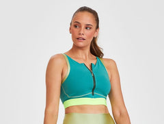 Top NZ Zipper - Green Sage product view