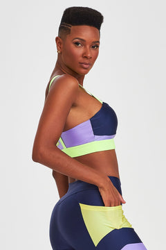 Top Atletika Neon - Navy Blue styling view