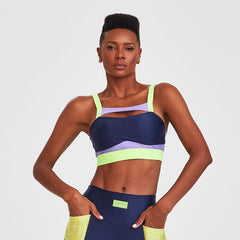 Top Atletika Neon - Navy Blue product view