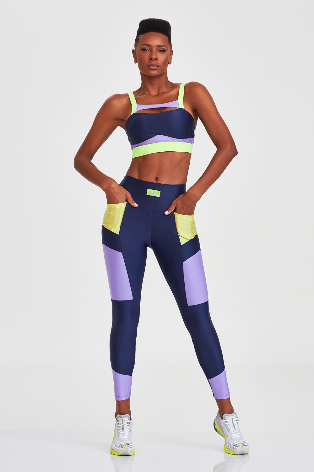 Top Atletika Neon - Navy Blue alternate view
