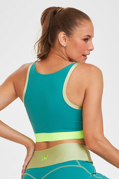 Top NZ Zipper - Green Sage detail view