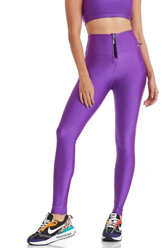 Legging With Zipper Classic - Purple Fuchsia