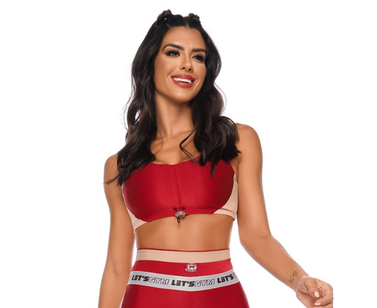 Let's Gym™ Cyber Bra - Red