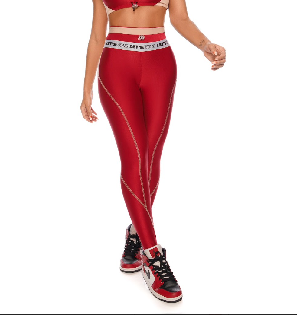 Let's Gym™ Cyber Legging - Red