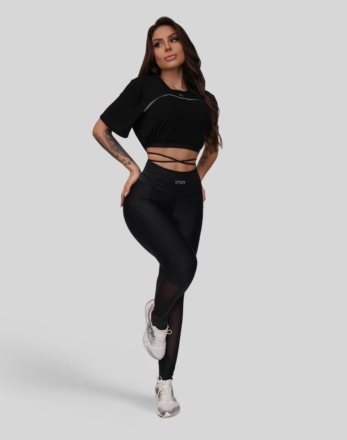 Let's Gym Poison Cropped - Black alternate product view