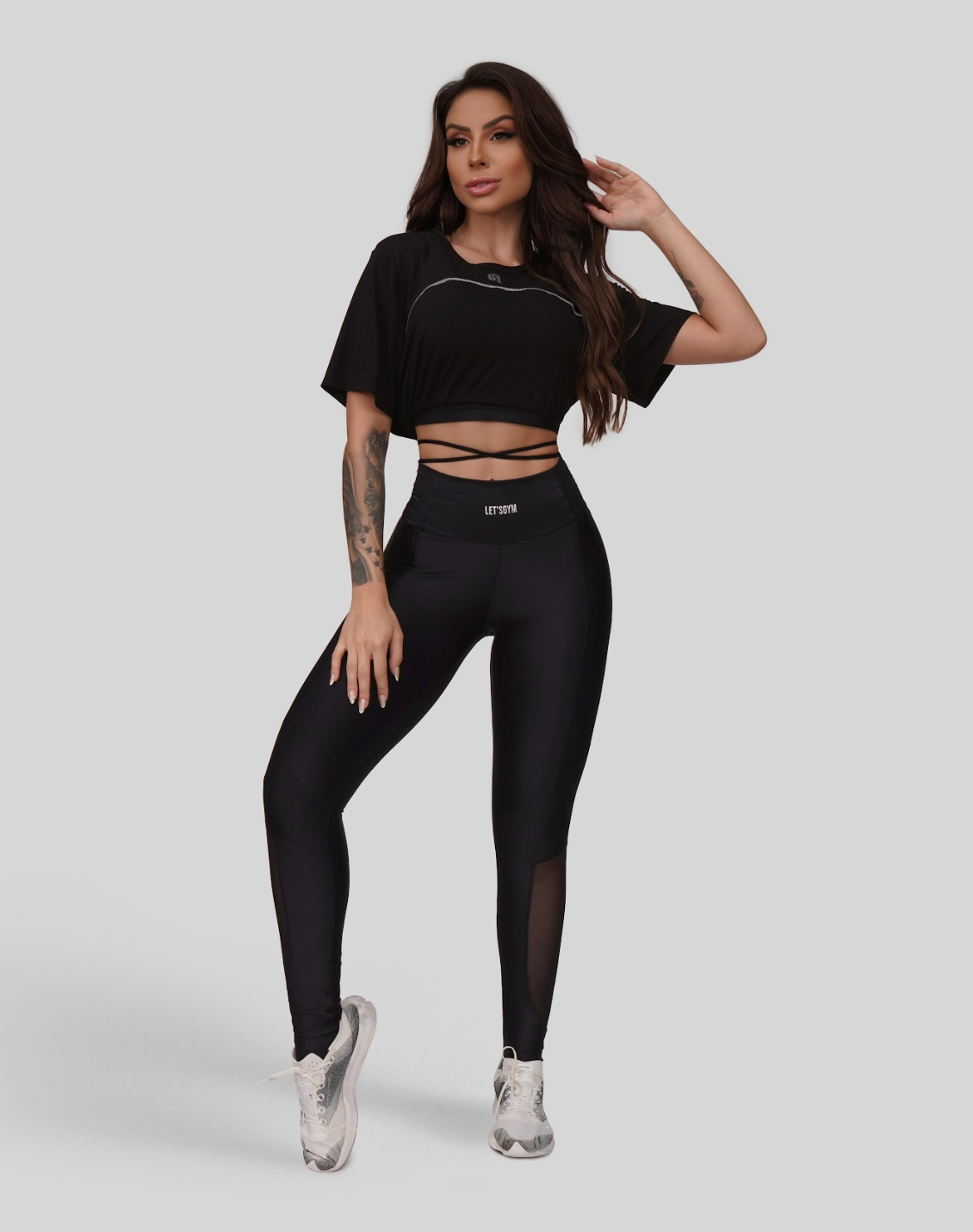 Let's Gym Poison Cropped - Black detail view
