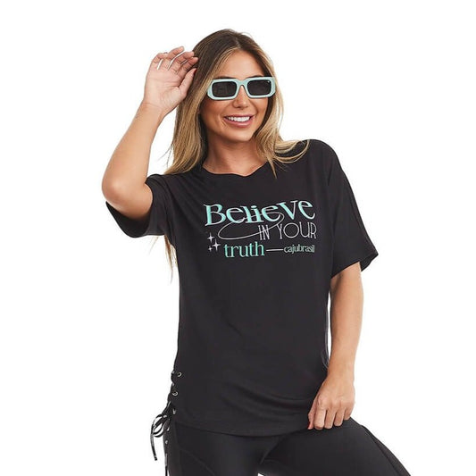 T-Shirt Believe - Black