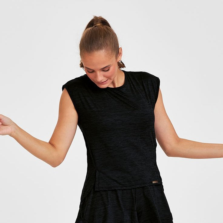 Shirt With Open Sides - Black product view